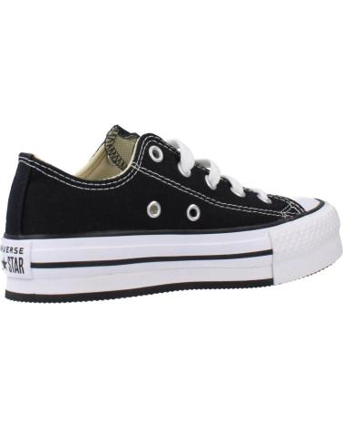 Sportivo per Bambina e Bambino CONVERSE 372861C CHUCK TAYLOR ALL STAR CANVAS PLATFORM BLACK-WHITE-BLACK NEGRO