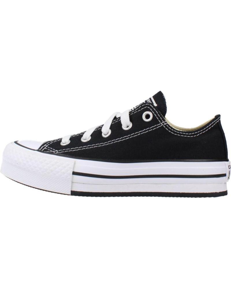 Sportivo per Bambina e Bambino CONVERSE 372861C CHUCK TAYLOR ALL STAR CANVAS PLATFORM BLACK-WHITE-BLACK NEGRO