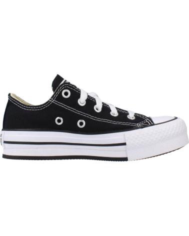 Sportivo per Bambina e Bambino CONVERSE 372861C CHUCK TAYLOR ALL STAR CANVAS PLATFORM BLACK-WHITE-BLACK NEGRO