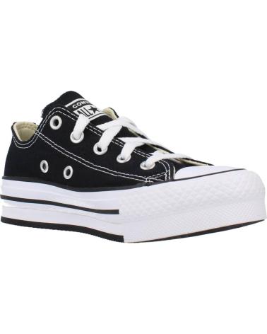 Sportivo per Bambina e Bambino CONVERSE 372861C CHUCK TAYLOR ALL STAR CANVAS PLATFORM BLACK-WHITE-BLACK NEGRO
