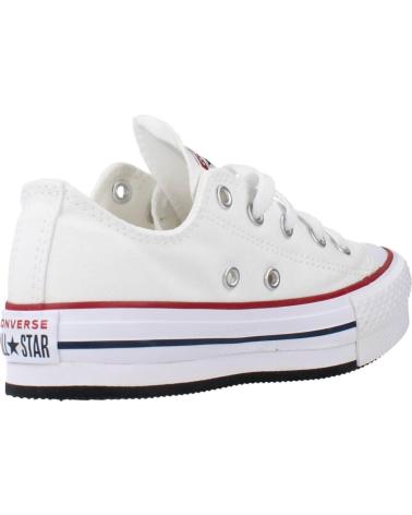 Deportivas de Niña y Niño CONVERSE ZAPATILLAS CHUCK TAYLOR ALL STAR LIFT PLATFORM MODELO 372862 BLANCO