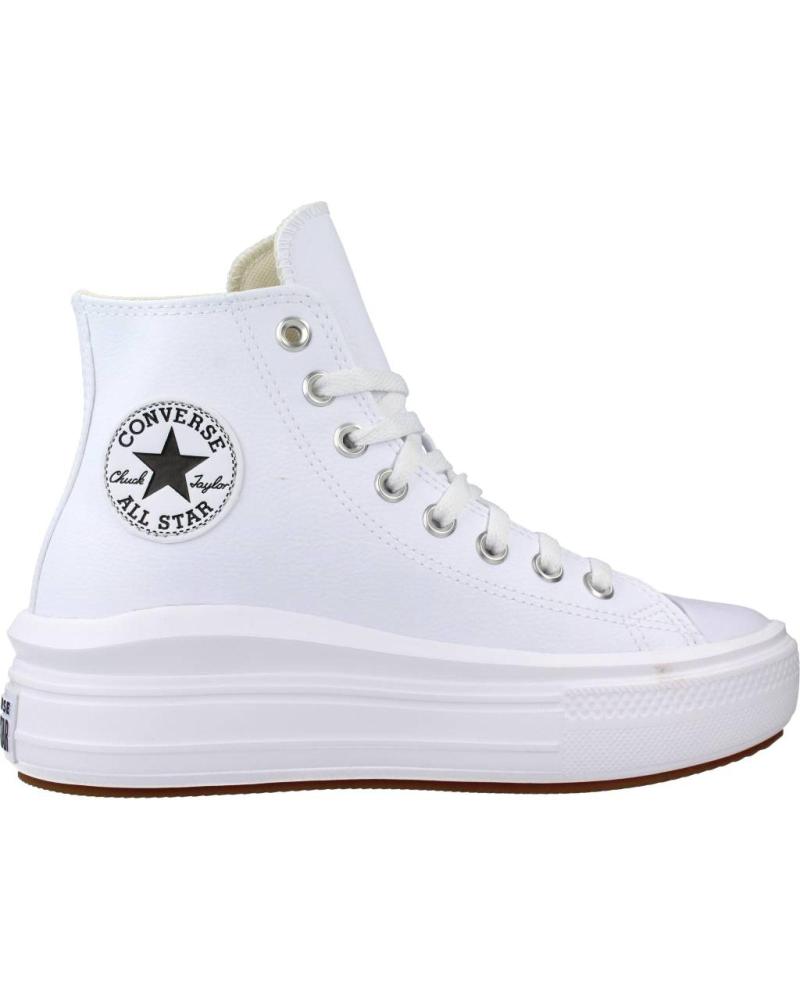 Sportivo per Donna CONVERSE CHUCK TAYLOR ALL STAR MOVE PLATFORM FUNDATIONAL LEATHER BLANCO