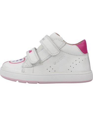 geox B044CC 08554 B BIGLIA GIRL C0563 WHITE-FUCHSIA