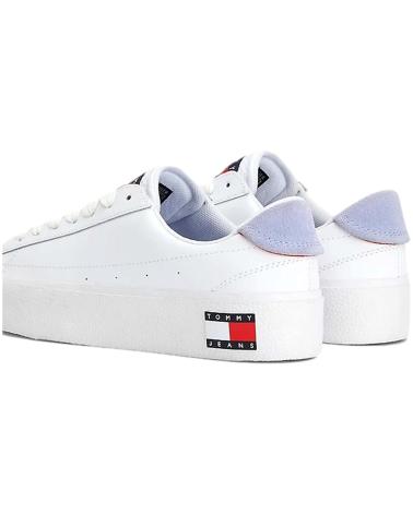 Zapatillas deporte pour Femme TOMMY JEANS ZAPATILLAS VULCANIZED LEATHER PARA MUJER EN COLOR BLANCO BLANCO