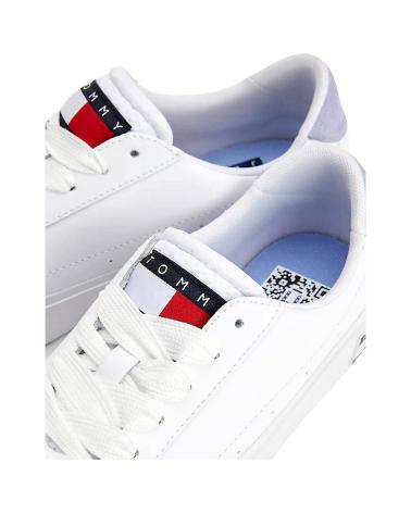 Zapatillas deporte pour Femme TOMMY JEANS ZAPATILLAS VULCANIZED LEATHER PARA MUJER EN COLOR BLANCO BLANCO