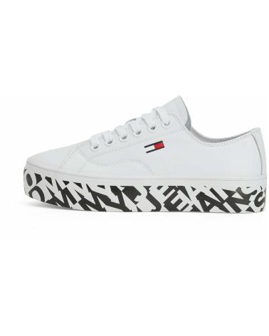 Sportschuhe für Damen TOMMY JEANS ZAPATILLAS CUPSOLE PRINT LOG WHITE