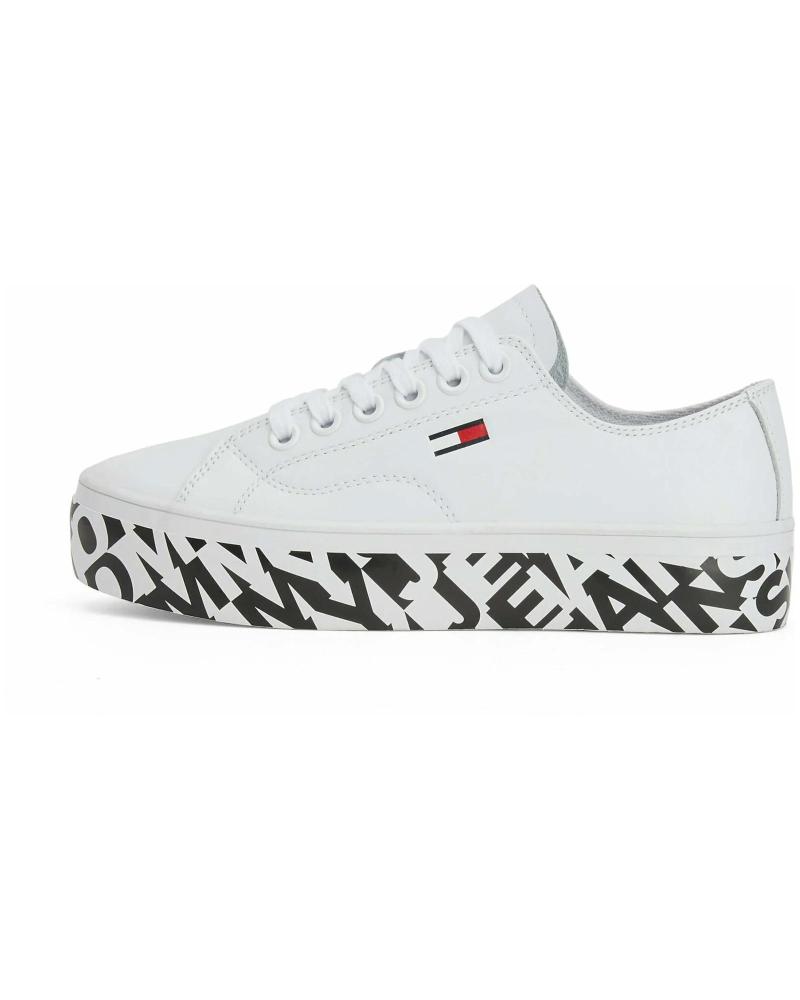 Sportschuhe für Damen TOMMY JEANS ZAPATILLAS CUPSOLE PRINT LOG WHITE