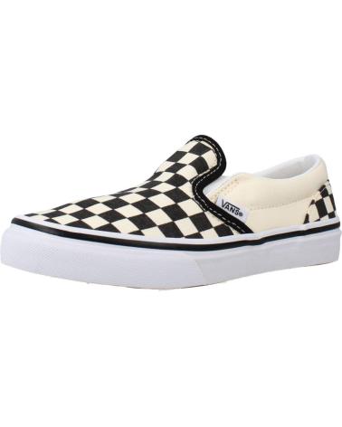 Esportes  de Menina e Menino VANS OFF THE WALL CLASSIC SLIP-ON CHECKERBOARD BLANCO