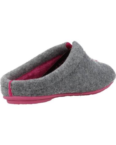 VUL-LADI PANTOFOLE MODELLO 4616 GRIGIO LAMPONE GRIS
