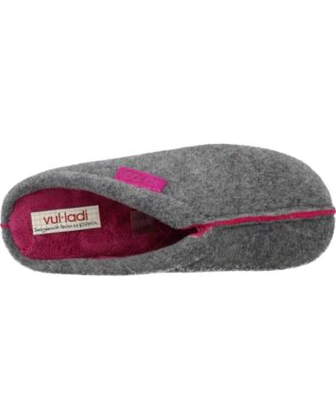 VUL-LADI PANTOFOLE MODELLO 4616 GRIGIO LAMPONE GRIS