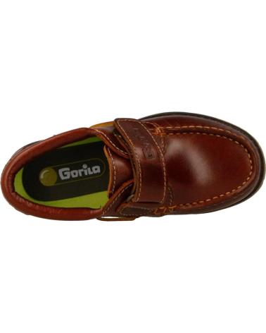 Zapatos de Hombre y Niño GORILA NAUTICO VELCRO MARRON