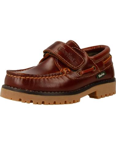 Zapatos de Hombre y Niño GORILA NAUTICO VELCRO MARRON
