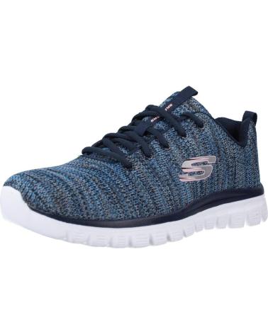 Sportivo per Donna e Bambina SKECHERS GRACEFUL TWISTED FORTUNE AZUL