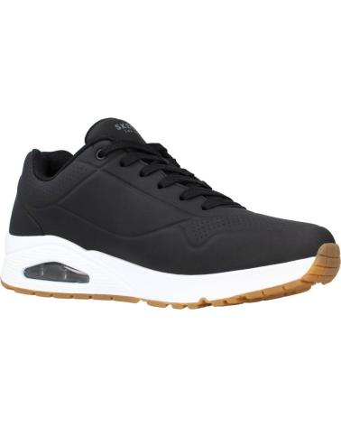 SKECHERS ZAPATILLAS UNO STAND ON AIR BLANCO 52458-BLK CASUAL HO NEGRO
