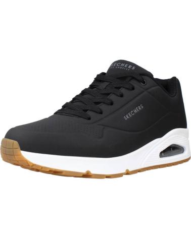 SKECHERS ZAPATILLAS UNO STAND ON AIR BLANCO 52458-BLK CASUAL HO NEGRO
