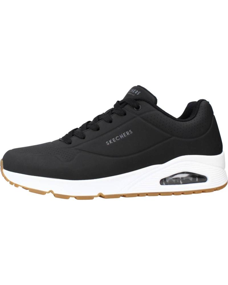 SKECHERS ZAPATILLAS UNO STAND ON AIR BLANCO 52458-BLK CASUAL HO NEGRO
