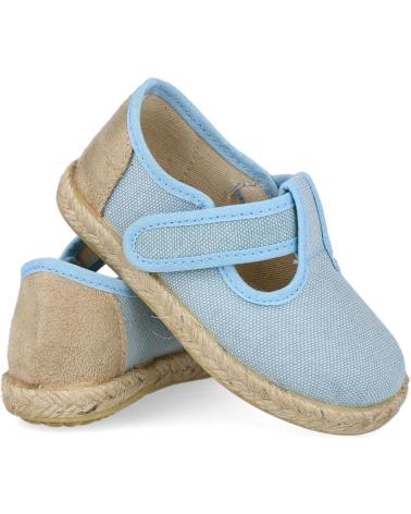 Zapatos de Niño BUBBLE BOBBLE 244-RECYWAS PEPITOS LONA NINO CELESTE