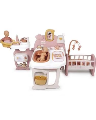 SMOBY BABY NURSE PUPPEN-PFLEGECENTER MIT WIEGE UND BADEWANNE MULTICOLOR
