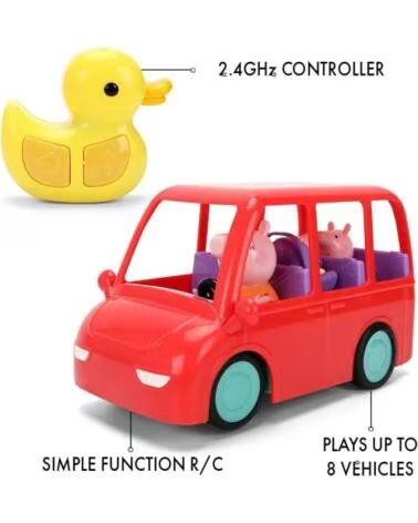 SIMBA VEHÍCULO RADIOCONTROL PEPPA PIG FAMILY CAR MULTICOLOR