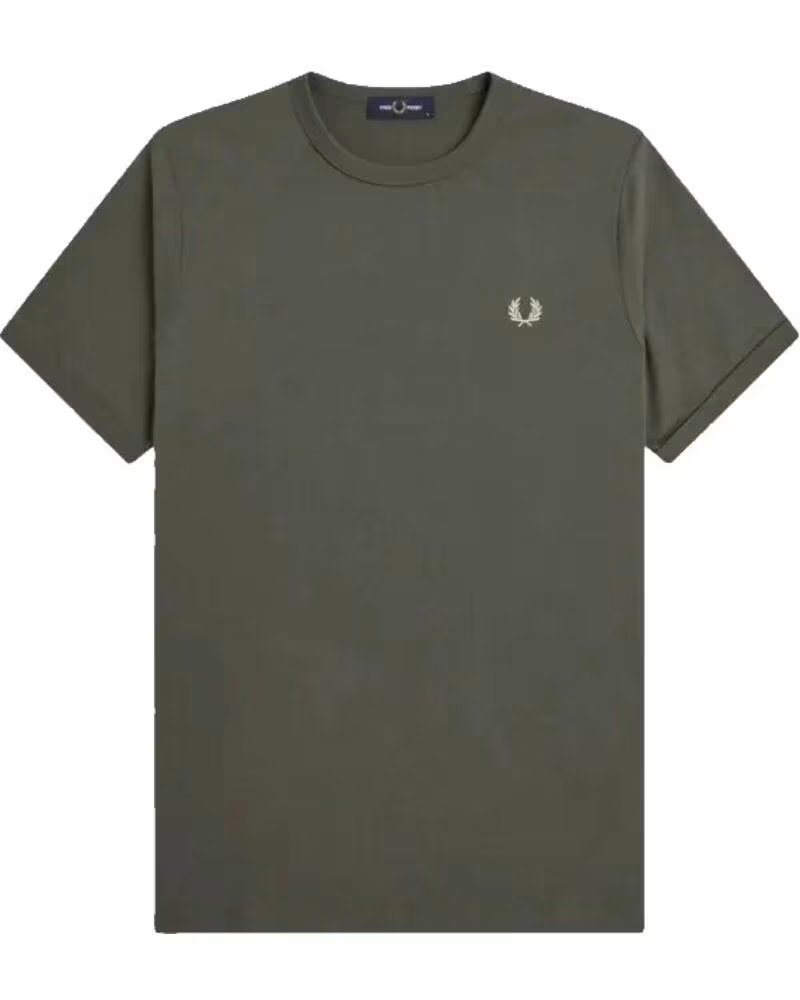 MAGLIETTA RINGER FRED PERRY FIELD GREEN