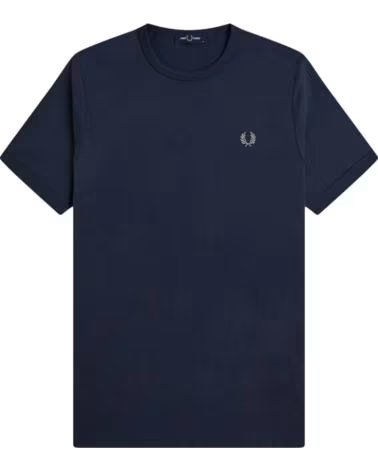 FRED PERRY MAGLIETTA RINGER 738 BLU MARINO