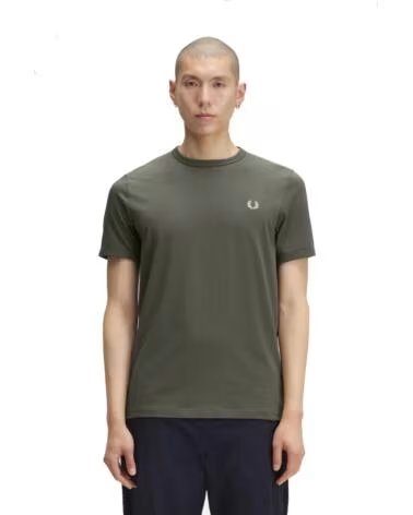 MAGLIETTA RINGER FRED PERRY FIELD GREEN