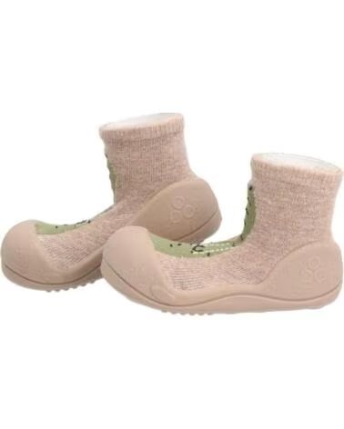 ATTIPAS SCARPETTE NEONATO CROCODILE BROWN ACR010 BEIG CLARO