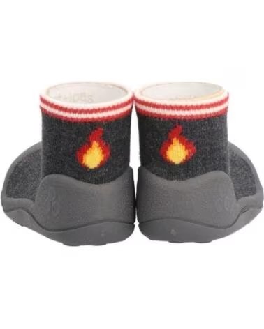 ATTIPAS BABY LAUFLLERNSCHUHE FIREFIGHTERS CHARCOAL FI010 NEGRO