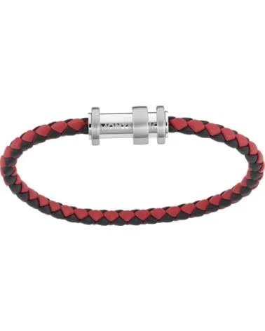 BRACCIALE MONTBLANC MB11855763 IN PELLE INTRECCIATA E ACCIAIO