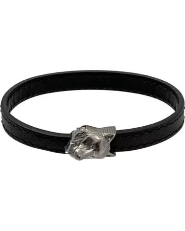 BRACELET MONTBLANC MB12379063 EN CUIR AVEC DÉTAIL MÉTALLIQUE