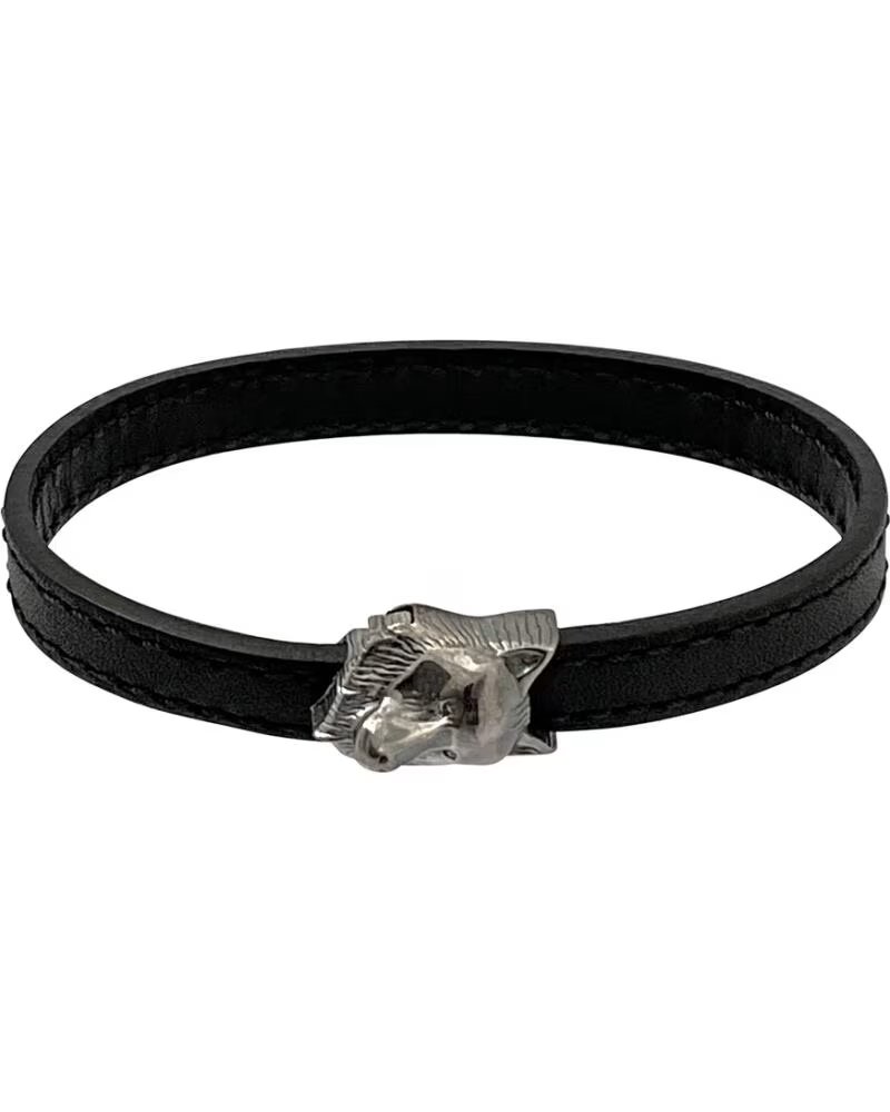 BRACELET MONTBLANC MB12379063 EN CUIR AVEC DÉTAIL MÉTALLIQUE