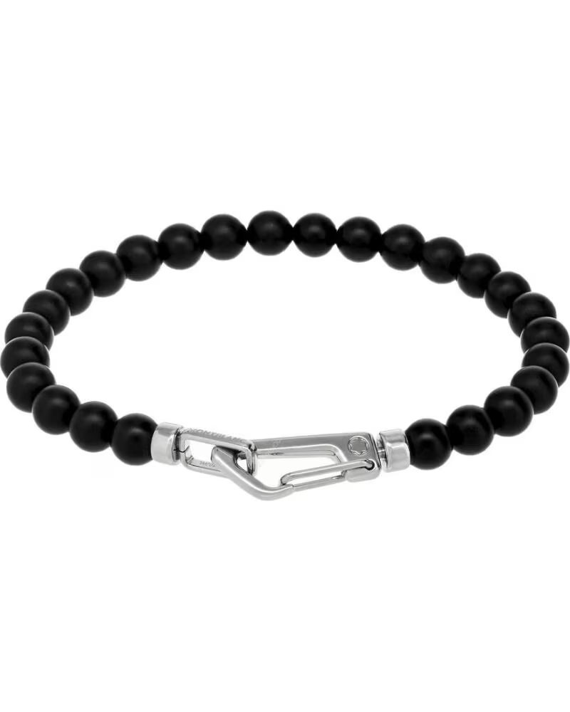 BRACELET MONTBLANC MB12382860 EN PERLES D´ONYX ET ACIER