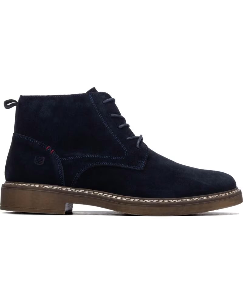 CARMELA 164203 BOTTINES EN CUIR BLEU MARINE NAVY