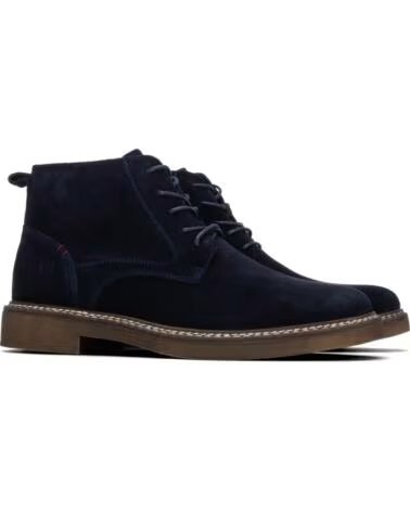 CARMELA 164203 BOTTINES EN CUIR BLEU MARINE NAVY