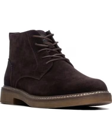 CARMELA 164203 STIVALETTI IN PELLE CON LACCI E CERNIERA PER DONNA MARRON