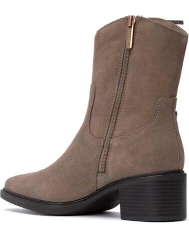 CARMELA 164252 STIVALETTI IN CAMOSCIO CON FRANGE TAUPE