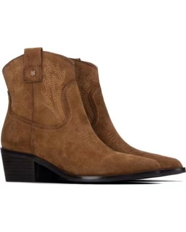 BOTINES CAMPEROS DE PIEL CARMELA 164390 CAMEL