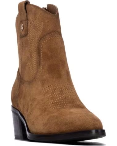 BOTINES CAMPEROS DE PIEL CARMELA 164390 CAMEL