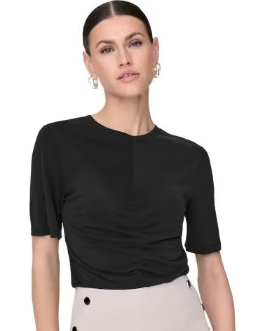 ONLY T-SHIRT A MANICA CORTA 15346602-BLACK NEGRO