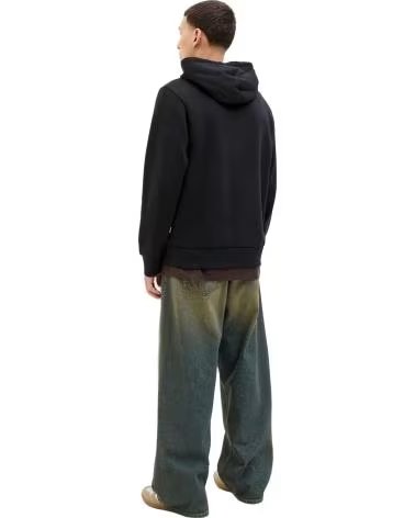 JACK AND JONES FELPA CON CAPPUCCIO 077-52576834584915 UOMO NEGRO
