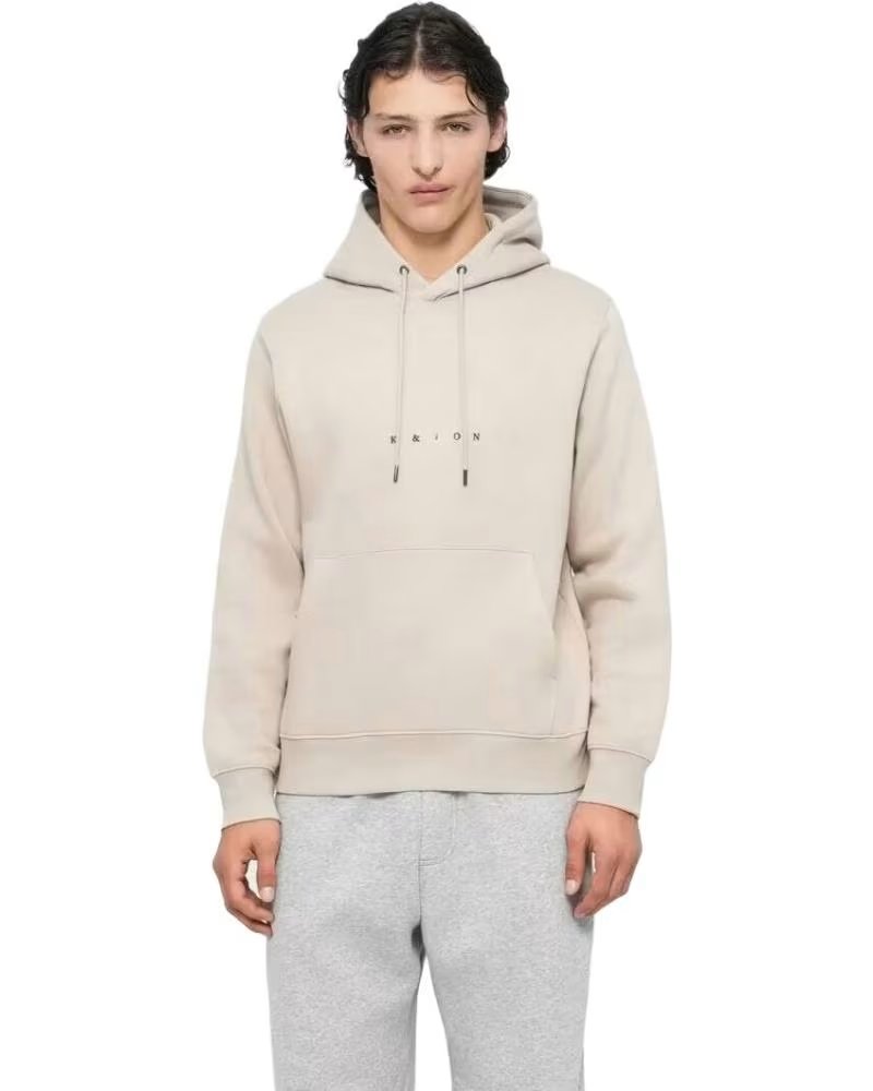 JACK AND JONES FELPA CON CAPPUCCIO 077-52592877044051 BEIGE CHIARO BEIG CLARO