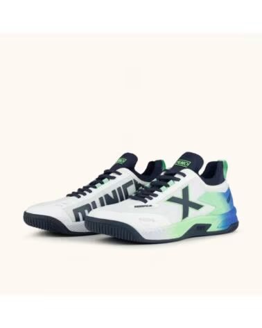 MUNICH ZAPATILLAS BALONMANO HOOPER 09 BLANCO Y AZUL Y