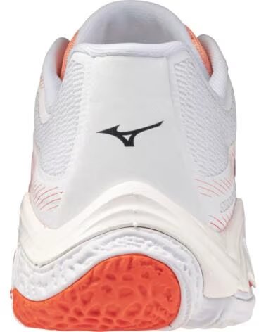 MIZUNO WAVE LIGHTNING ELITE HANDBALL- UND VOLLEYBALLSCHUHE BLANCO-NARANJA