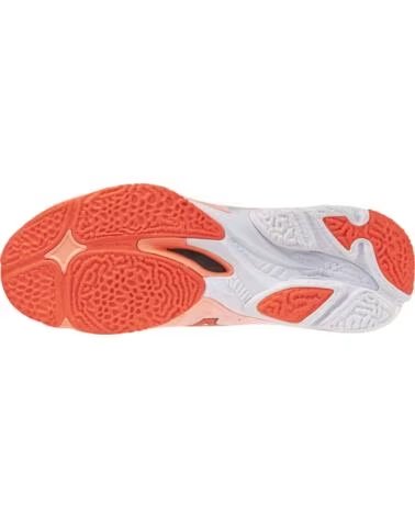 MIZUNO WAVE LIGHTNING ELITE HANDBALL- UND VOLLEYBALLSCHUHE BLANCO-NARANJA