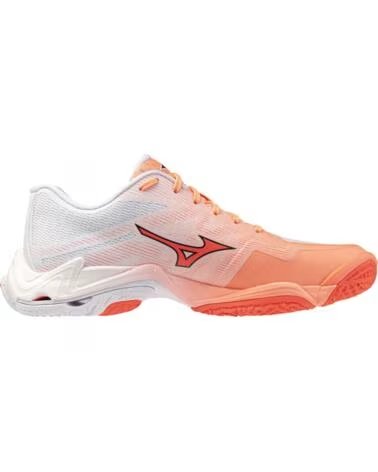 MIZUNO WAVE LIGHTNING ELITE HANDBALL- UND VOLLEYBALLSCHUHE BLANCO-NARANJA