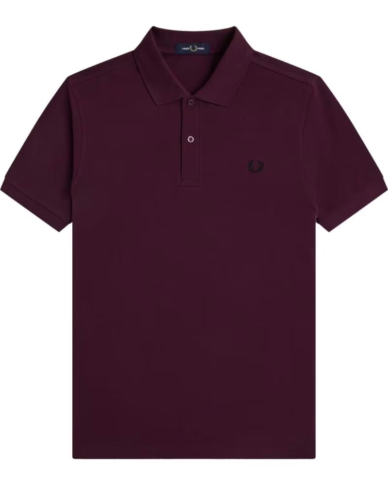 FRED PERRY POLO SLIM FIT PLUM