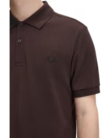 POLO SLIM FIT LISA FRED PERRY MARROM