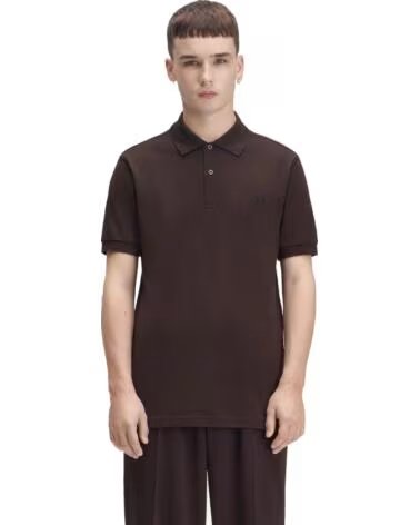 POLO SLIM FIT LISA FRED PERRY MARROM