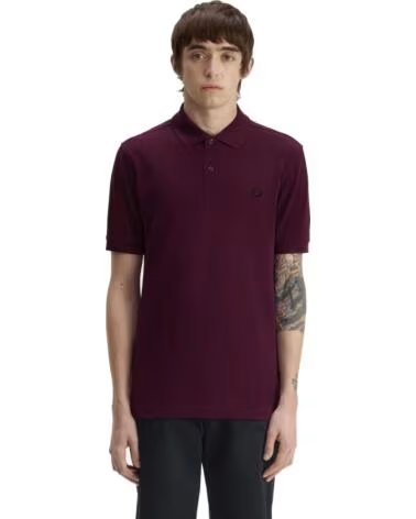 FRED PERRY POLO SLIM FIT PLUM