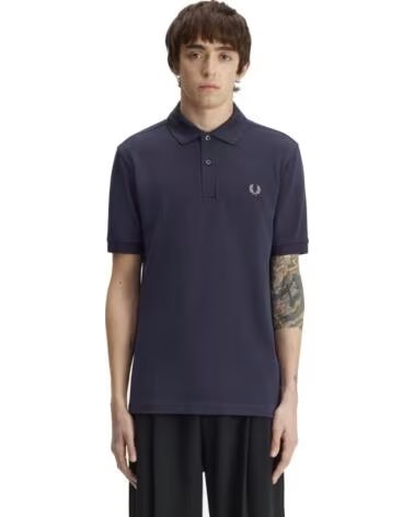 POLO SLIM FIT LISO FRED PERRY DARK AIRFORCE - SEAGRASS
